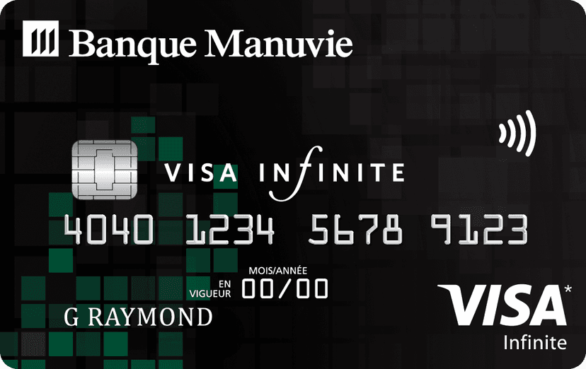 Carte Visa Infinite de la Banque Manuvie